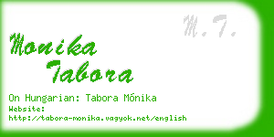 monika tabora business card